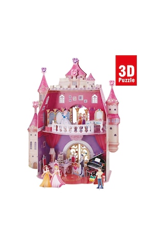 E1622H Cubic Fun. Prenses Doğum Günü Şatosu 95 Parça. 3D - 3 Boyu