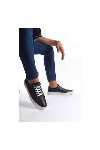 Mubiano Hakiki Deri Erkek Spor Ayakkabı & Sneaker Siyah-mbkry013-s Siyah