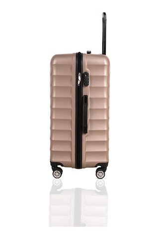 Polo&Sky Petek Model Gold Renk Büyük Boy Valiz Bavul Altın