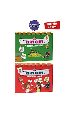 Çocuk Akademi Cırt Cırt Değerler Eğitimi Kitabı Ve Cırt Cırt İle Konuşma Vakti Kitabı