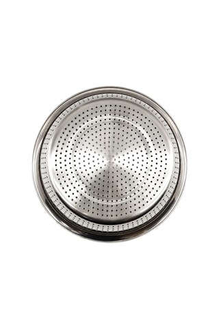 28cm Kulpsuz Paslanmaz Metal Sepet Süzgeç 5468 Çok Renkli