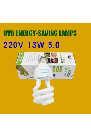 Uvb5.0 10.0 Kertenkele Kalsiyum Takviyesi Lamba 13w 26w Uv Ampul E27 Enerji Uvb 220v 13w 5.0