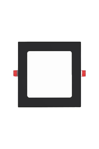 Maxled 12w Siyah Kasa Kare Sıva Altı Led Panel 6500k Beyaz Siyah