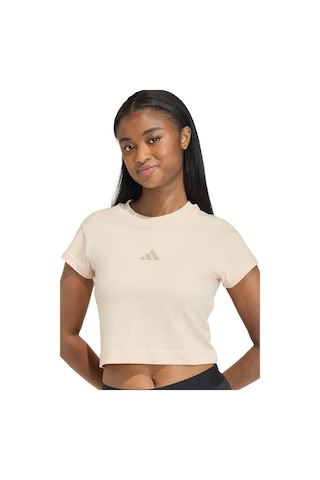 Adidas W Fı Sl Bb Tee Crlı Bej Kadın Kısa Kol T-shirt 000000000102496470