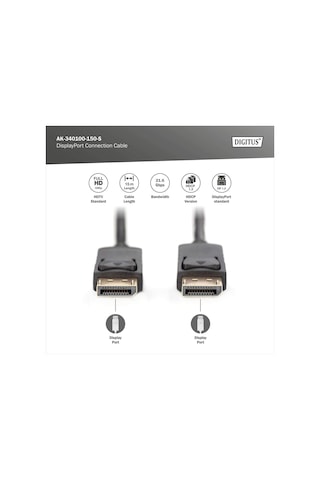 Digitus Assmann Ak-340100-150-s Displayport Bağlantı Kablosu