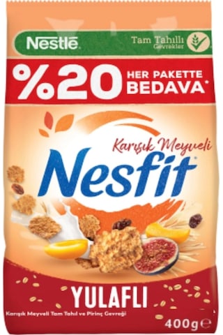Nesfit Karışık Meyveli Gevrek 12 x 400 G