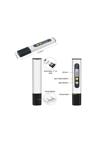 Evora Yeni Model TDS Metre Su Ölçüm Cihazı