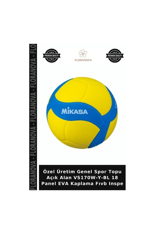 Özel Üretim Genel Spor Topu Açık Alan Vs170w-y-bl 18 Panel Eva Kaplama Fıvb Inspe