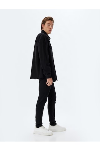 Koton Skinny Fit Kot Pantolon - Michael Jean Siyah 5wam40051ıd Siyah
