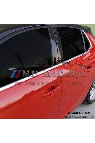 Opel Corsa F Krom Cam Çıtası 6 Prç. 2019 Üzeri