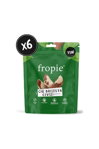 Fropie Çiğ Brezilya Cevizi 6 x 75 G