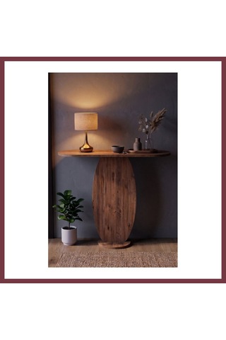 Storeşahin Dresuar Modern Dekoratif Antre Konsolu Giriş Hol Koridor Salon Konsol Masası 7032 Atlantik Çam Shn0720