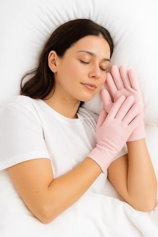 Busstier Silikon Spa Eldiven Nemlendirici Yumuşak Eldiven 1 Çift Cilt Bakım Eldiveni Kuru Ellere Özel Nemlendirici Spa Eldiveni Masaj Ve Gece Bakım Kullanımı İçin Uygun