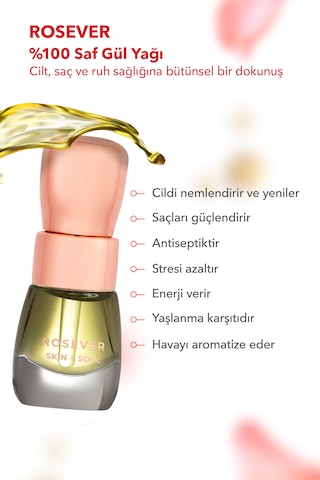 Rosever Skin Soul Saf Gül Yağı