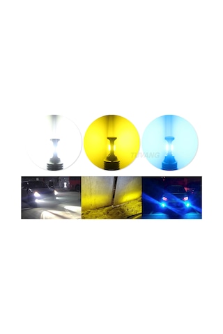 Femex Nova H11 Sarı Işık Fansız Led  Ampul 4800 Lumen