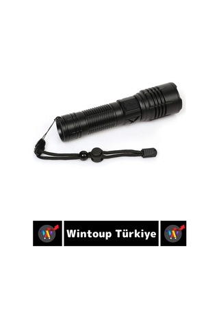 Özel Kamp Avcı Balıkçı Deprem Enerji Tasarrufu 5 Mod 3000 Lümen Güçlü Beyaz Işık Güvenlik El Feneri Çok Renkli