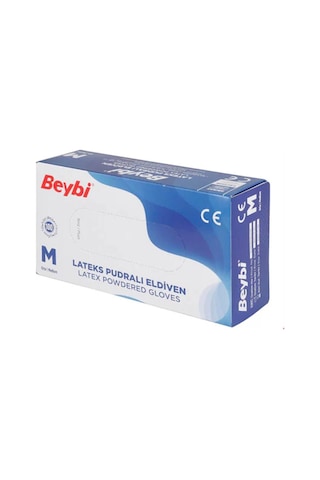 Beybi Lateks Pudralı Eldiven M Beybi Lateks Pudralı Eldiven M