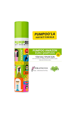 Pumpoo Amazon Kuru Şampuan 200 ML