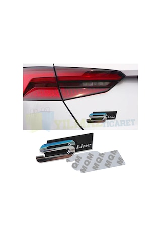 Audi S Line Bagaj Çamurluk Logo Arma Amblem A3 A4 Metal 1 Adet