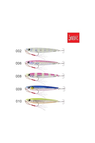 Lucky John Basara Jigger Slim Jig Yem 10gr 009 - Blue Silver