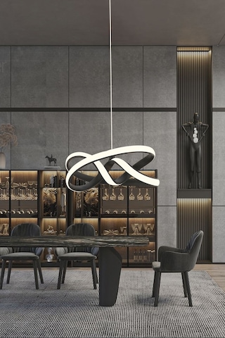 Vino Riserva Model Siyah Renk Metal Salon Mutfak Oturma Yatak Odası Modern Led Sarkıt Avize Gold