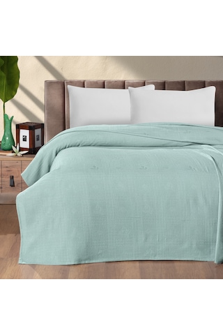 Maxstyle Çift Kişilik %100 Pamuk Pike Çağla 200x220 Cm Renkli