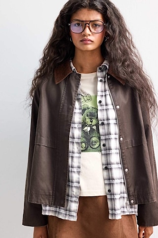 Defacto Su Geçirmez Relax Fit Kontrast Yaka Fermuarlı Mont E8623ax25aubn530 Kahve