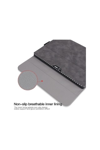 Yifomall Microsoft Surface Pro 4/5/6/7/7+ Ve Go 3 İçin Bluetooth Klavye Dahil Tam Kaplama Düşme Koruyucu Yumuşak Kılıf - Siyah