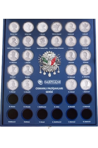 Agakulche Osmanlı Padişahları 24 Adet Gümüş Sikke Coin Set