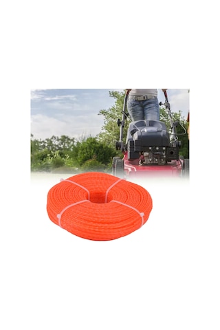 Geeroyoo 2.4mm 120m Nilon Pimzmiş Ağır Kırmızı Biçme Tel Spoli - Husqvarna, Ryobi, Stihl Uyumlu - Dayanıklı, Yüksek Verimli Bahçe Bakımı Aksesuarı