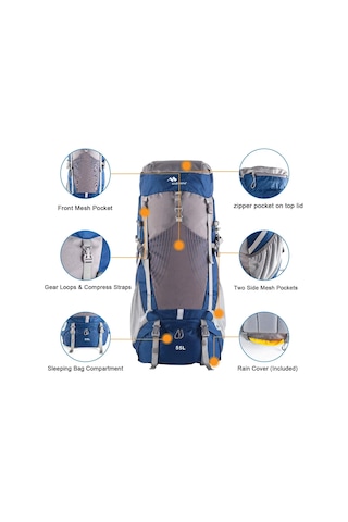 Mobihome Hiking Sırt Çantası 60 Litre