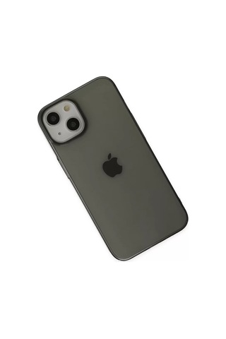 Newface Apple Uyumlu iPhone 14 Plus Kılıf Pc Sert Şeffaf Kapak - Siyah Resimdeki