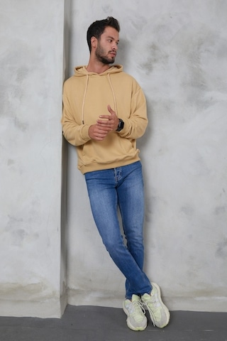 Twenty3 Erkek Oversize Kapüşonlu Kanguru Cepli Ribanalı Uzun Ko (556536066)