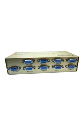 8 Port Vga Switch Paylaşım Anahtar 8 Girişi 1 Çıkışlı Vga Switch