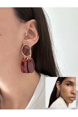 Marka Model Sallantılı Bordo Kemik Küpe Kadın Küpe Tasarım Küpe Bordo Marka Model Sallantılı Bordo Kemik Küpe Kadın Küpe Tasarım Küpe Bordo
