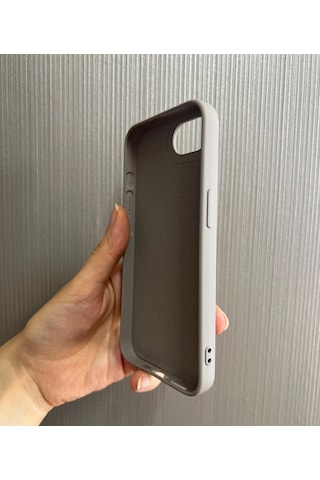 Apple Uyumlu iPhone 16e Logolu İçi Kadife Silikon Lansman Kılıf