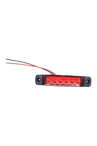 1 Adet Kırmızı Parmak Lamba 6 Led 12v 24v