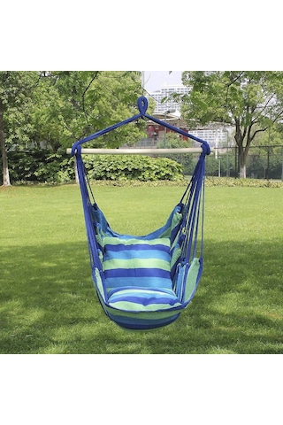Hamak Yatağı Dışmekan Salıncağı-mavi Mavi