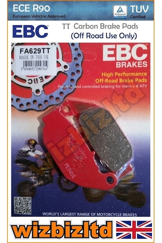Honda Crf 250 L Arka Fren Balatası Ebc Fa629Tt Karbon Fren Balata