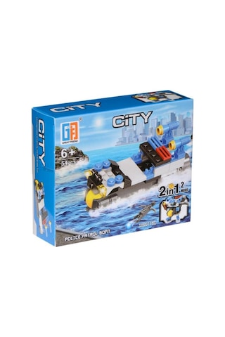 Kzl-123-86 Kızılkaya. City Polis Blok Seti 54 Parça.
