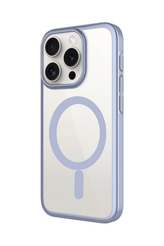 Apple Uyumlu iPhone 15 Pro Max Kılıf Wireless Şarj Özellikli Sert Pc Zore Mat Riksos Magsafe Kapak