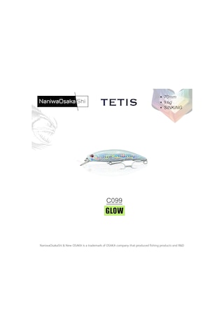 Nanıwaosakashı Tetıs 70mm 9.6g Sınkıng Maket Balık