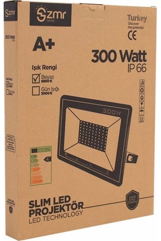 Siyah Kasa Led Projektör Zmr306/s65 300w