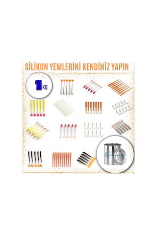 Silikon Balık Yemi Ham Maddesi 10 Shore 1kg