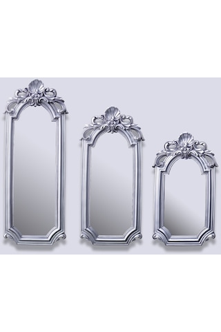 Lucia 3'lü Ayna Gümüş