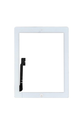 Apple Uyumlu iPad 4 Butonlu Dokunmatik Beyaz