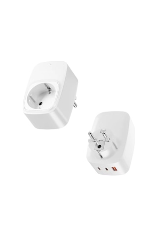 Çoklu Yüksek Voltaj Korumalı Duvar Prizi 2x Type-c 1x Usb Çıkışlı Priz Grup Priz Çoğaltıcı 2 M