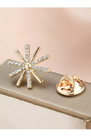 Olfil Broş-mini Kar Tanesi Yıldız Pırıltı Tarz Elegan 213791216 Altın Rengi