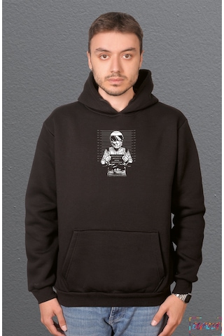 Bumeta Dunsfold Polis Departmanı Suçlu Sweatshirt Unisex Kapüşonlu Hoodie 001
