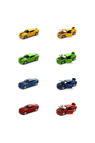 Çekbırak 1:36 Şeritli Spor Araba Die Cast